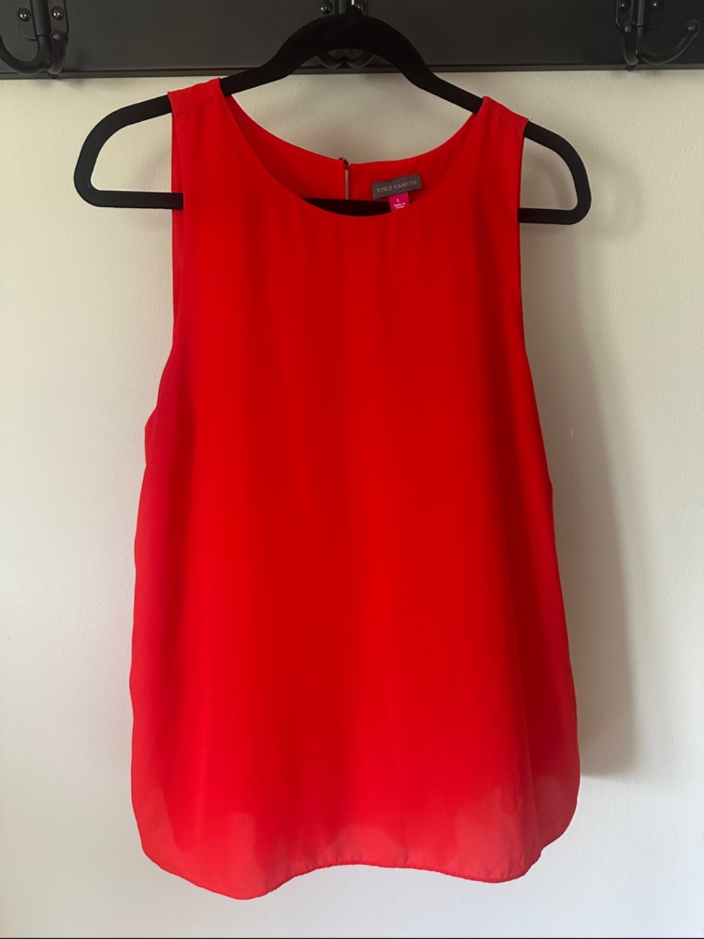 Vince Camuto Bright Red Sleeveless Blouse